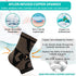 INDEEMAX Ankle Brace for Women & Men, Copper Infused Compression Sleeve for Sprained Ankle, Plantar Fasciitis Pain