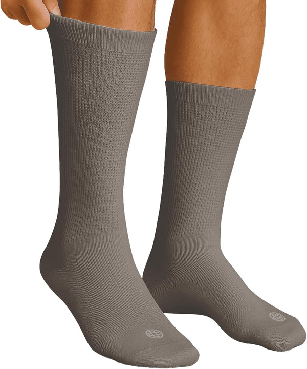 Doctor's Choice Diabetic Socks for Men, Seamless Socks with Non Binding Top,