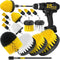 Holikme 15Piece Drill Brush Attachments Set, Power Scrubber Brush with Long Attachment for Kitchen and Bathroom Cleaning