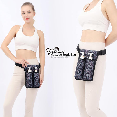 Massage Oil Bag - Massage Therapist Bottle Holster for Lotion & Oil