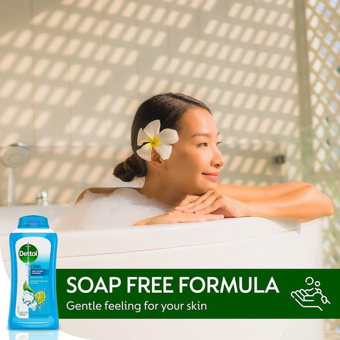 Dettol Cool Body Wash and Shower Gel with Mint and Bergamot, 8.45 Fl Oz (Pack of 1)