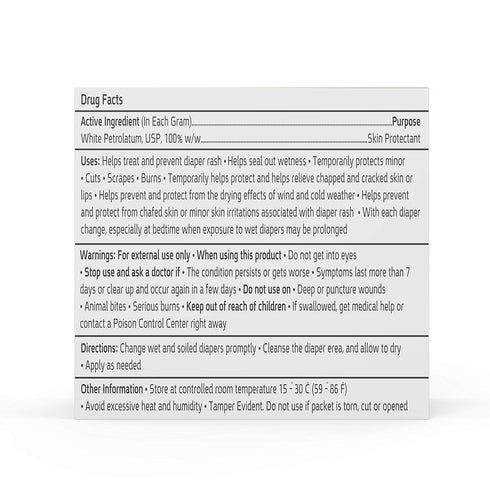 Pack Packs 0.5 144-count White Petrolatum Jelly by Sion Biotext - Large Value - Skin Intensive Therapy, Chapped Lip