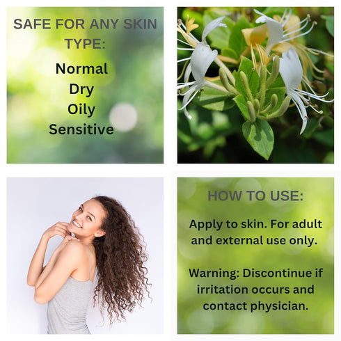 Southern Vine Roll-On Perfume with Honeysuckle Essential Oil - Alcohol-Free, Organic, Long-Lasting - 0.33 oz