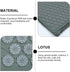 Set Acupressure Massage Mat and Pillow with Bag Grey Yoga Massage Mat for Back and Neck Relief Washable for Relaxation