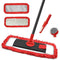 JEHONN Floor Mop - Dry Wet Flat Dust Mops with Microfiber & Chenille Pads for Hard Wood, Laminate, Tile