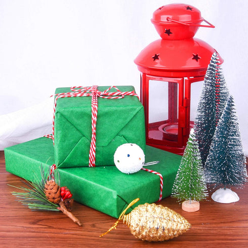 MIAHART 60 Sheets Christmas Tissue Paper | 50 x 35cm | Green Wrapping Paper for DIY Crafts