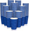 JollyPack 120 Pack 16 oz Paper Coffee Cups, Blue Disposable Beverage Cups