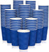 JollyPack 120 Pack 16 oz Paper Coffee Cups, Blue Disposable Beverage Cups