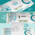 1 Pack Surface Wipes with Bleach, All-Purpose Cleaner for Bathroom, Kitchen, Office, 72 Count, Lint Free & Durable