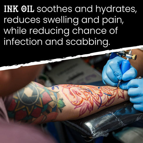 Tattoo Aftercare Oil | 1 oz | Safe for New & Older Tattoos, Skincare Supplies