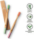 GREENZLA Kids Bamboo Toothbrushes (6 Pack), BPA Free Soft Bristles, Eco-Friendly Natural Toothbrush Set, Biodegradable