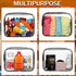 6 Pieces Clear Makeup Bags, Portable Travel Pouch with Zipper, TSA Approved Waterproof Vinyl Plastic Organizer Case