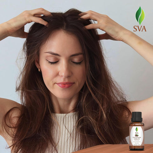 SVA Coffee Essential Oil – 1/3 Fl Oz – 100% Natural Coffee Oil for Diffuser, Hair Care, Face, Skin Care, Aromatherapy,