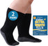 Powbrace 2 Pairs Wide Diabetic Socks for Men Women Plus Size,Lymphedema Socks for