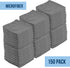 GREEN LIFESTYLE Microfiber Cleaning Cloth 150 Pack, Grey Borderless Towels for Cleaning, Car Wash Towels (11.5" x 11.5")