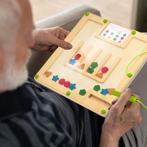 PHIELEY Magnetic Activities for Dementia Patients, Colorful Shape Matching Alzheimers Products for Elderly, Memory Care