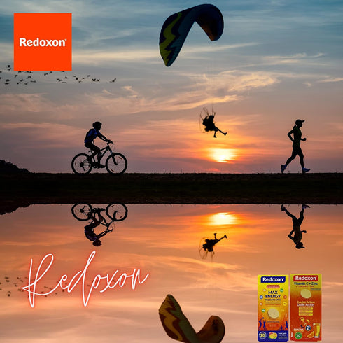 Redoxon Max Energy | Citrus Flavor | 20 Effervescent Tablets | 2.82 Oz Box | Helps Support Immune System