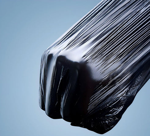 Uieogio 6-10 300 300 Count 45 cm 50 cm,18x20 Inches Gallon Heavy Duty Trash Bags with Tie Ties - Extra Thick