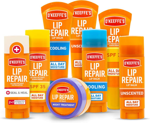 O'Keeffe's Lip Repair Stick, Unscented Lip Balm for Very Dry, Cracked Lips - 1 Pack Moisturizer