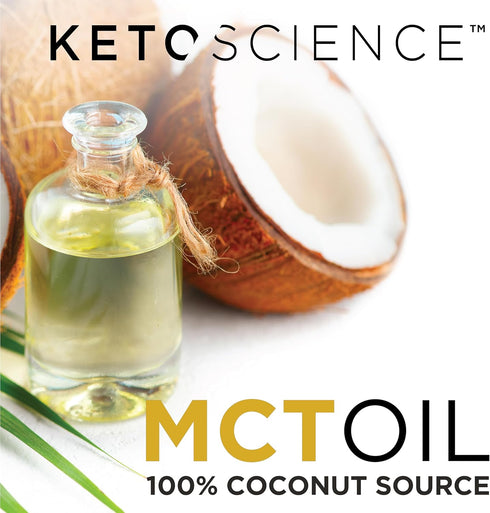 Keto Science Ketogenic MCT Oil Dietary Supplement - 100% Coconuts, 15 Fl Oz