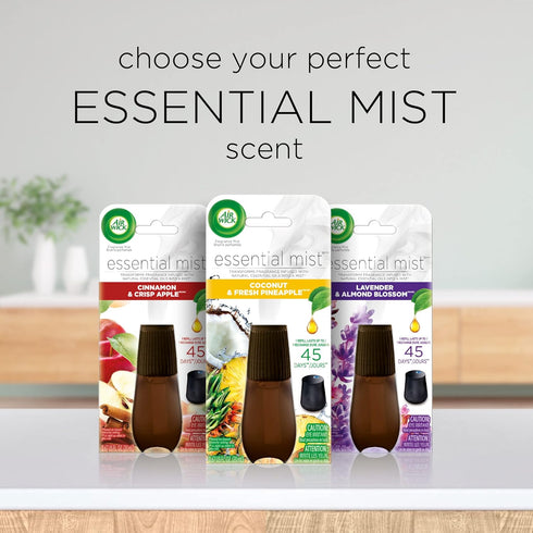 Air Wick Essential Mist Refill, Happiness, 3ct, Air Freshener, Essential Oils