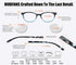 MODFANS Reading Glasses 1.25 Women 3 Pack, Spring Hinge Fashion Round with Pouch
