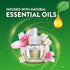 Pack 4 Count 4 AIR WICK Plug In Scented Oil Air Freshener Refill - Oil Refills Morning Lily & White Flowers ct.