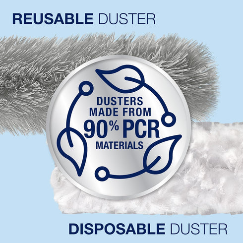 Bona High Performance Dusting System, 1 Extendable Handle, 3 Disposable Dusters, 1 Reusable Duster, Storage Bag
