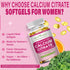 HZZYPLANT 1200 D3 2 Calcium Supplements for Women Softgels, High Absorption Calcium Citrate Supplement Essential