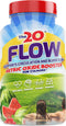 Flow Nitric Oxide Supplement - 60 Capsules, L-Citrulline from Organic Watermelon, Spinach, Acerola Cherries
