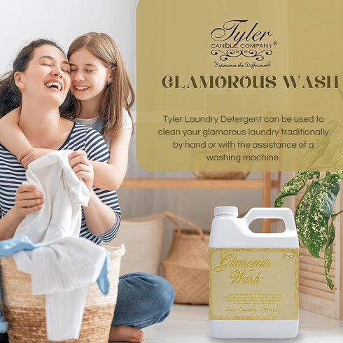 TYLER CANDLE COMPANY 16 Oz (Pack 1) Tyler ENTITLED Glamorous Fine Laundry Detergent, Fl of w/Dryer Sachet Pouch x