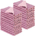 22 Pack Kitchen Dish Cloths - Reusable Nonstick Oil Washable Fast Drying Coral Velvet Cleaning Cloths (Pink-Purple)