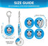 Sovelirix Set, Nut Peanut Dairy Shellfish Wheat Egg Allergy Alert Keychain Food Allergy Medical Alert with Tags