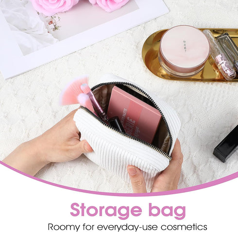 Xinjoduz 1 PCS Menstrual Bags for Teen Girls, Mini Corduroy Travel Period Bag for Sanitary Napkin Storage Portable