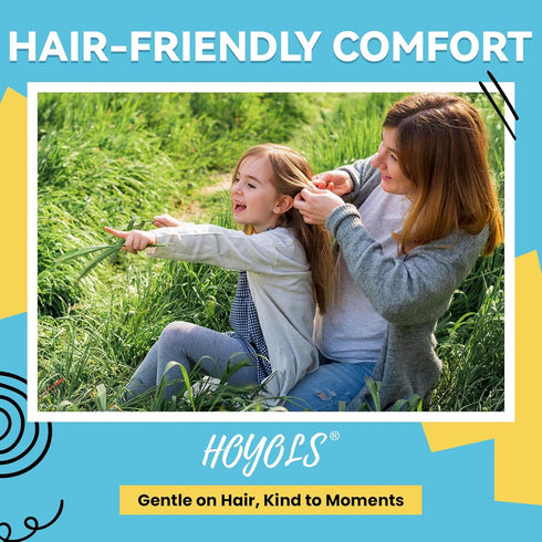 HOYOLS Black Elastic Hair Ties Rubber Bands, Mini Polyband Soft Ponytail Holder for Kids, 1500 Pack