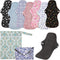 PHOGARY 7 Pack Reusable Menstrual Pads Large Sanitary Pads Set for Heavy Flow