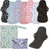 PHOGARY 7 Pack Reusable Menstrual Pads Large Sanitary Pads Set for Heavy Flow