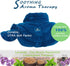 Microwavable Heat Pad for Neck and Shoulders, Weighted Moist Heating Wrap for Pain Relief, Blue