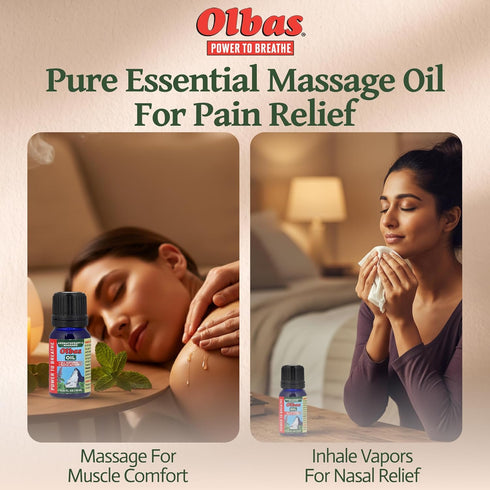 Olbas 1.65 Oz,body Massage and Aromatherapy Oil, Fl massage oil, Swiss Herbal Remedies with Pure Essential massage oils