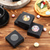Chinco 30 Pcs Kraft Paper Box with Clear Window - Homemade Soap Boxes for Bakery Cookies, Gift Packaging, Black