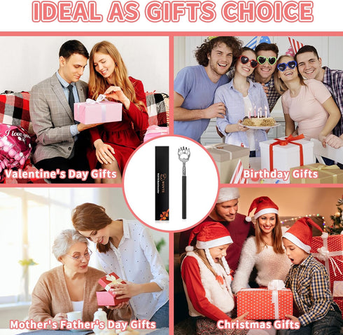 WOVTE Bear Claw Extendable Back Scratcher, Stocking Stuffers for Men and Women, Gifts for All Occasions