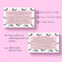 Lash Extension Aftercare Cards, 50 Pack, Eyelash Extension Supplies, Pink Design, Size 3.5 x 2" inches