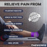 Compression Socks for Women & Men, Open Toe (2 Pairs) for Swelling Relief, Purple, Large