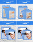 SHIONLE 4 Pack Sun Protection Under Eye & Cheek Patch, UV Block Sheet with Moisturizer for All Skin
