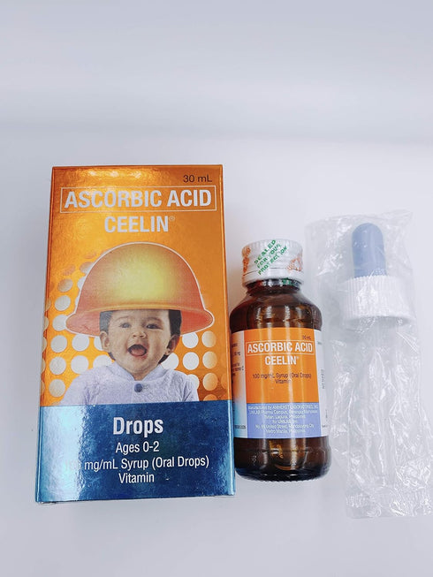 Ceelin Ascorbic Acid Drops 30ML for Ages 0-2