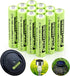 Henreepow AAA Rechargeable Battery, 1.2v Ni-MH Solar Batteries, Low Self-Discharge, Pre-Charged Triple A Battery