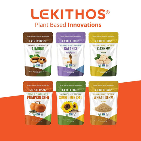 Lekithos Organic Pumpkin Seed Protein | 8 oz | 17g Protein | Certified USDA Organic, Vegan