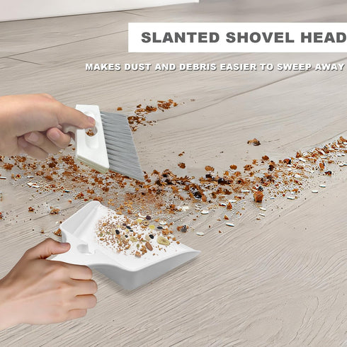 NBGYTECH Set Set Mini Dustpan Brush Small Dustpan Broom Combo for Table Mini Dust pan with Brush Tiny Cleaning Sweeper