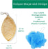 Natural Loofah Exfoliating Sponge (4 Pack) - Biodegradable Organic Loofah Sponge for Shower, Exfoliating Body Scrubber