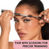 JAPONESQUE Brow & Lash Shaper with 3 Different Spoolie Brushes for Grooming and Shaping Brows